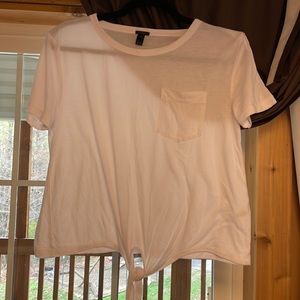 ⭐️Women’s j.crew white sheer crop top size Med